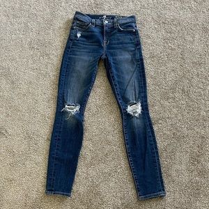 7 for all mankind ankle skinny size 23